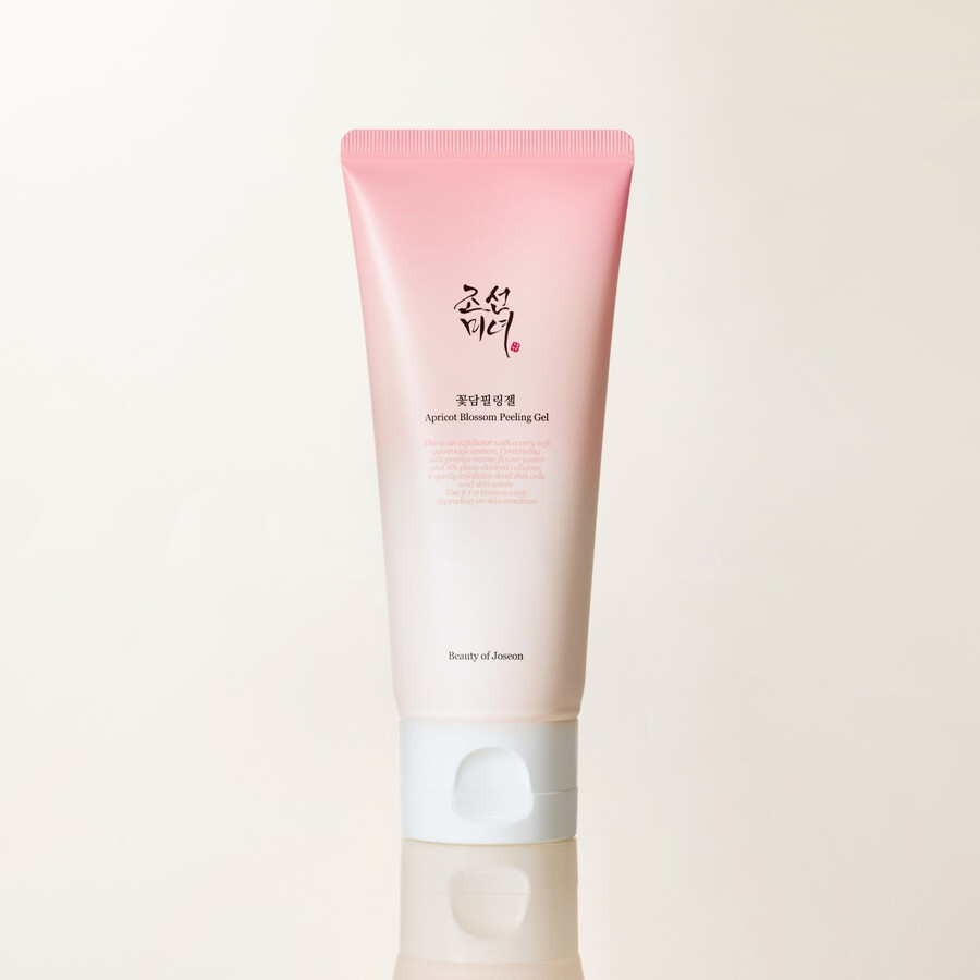 revitalice su piel con el gel limpiador exfoliante de flor de albaricoque